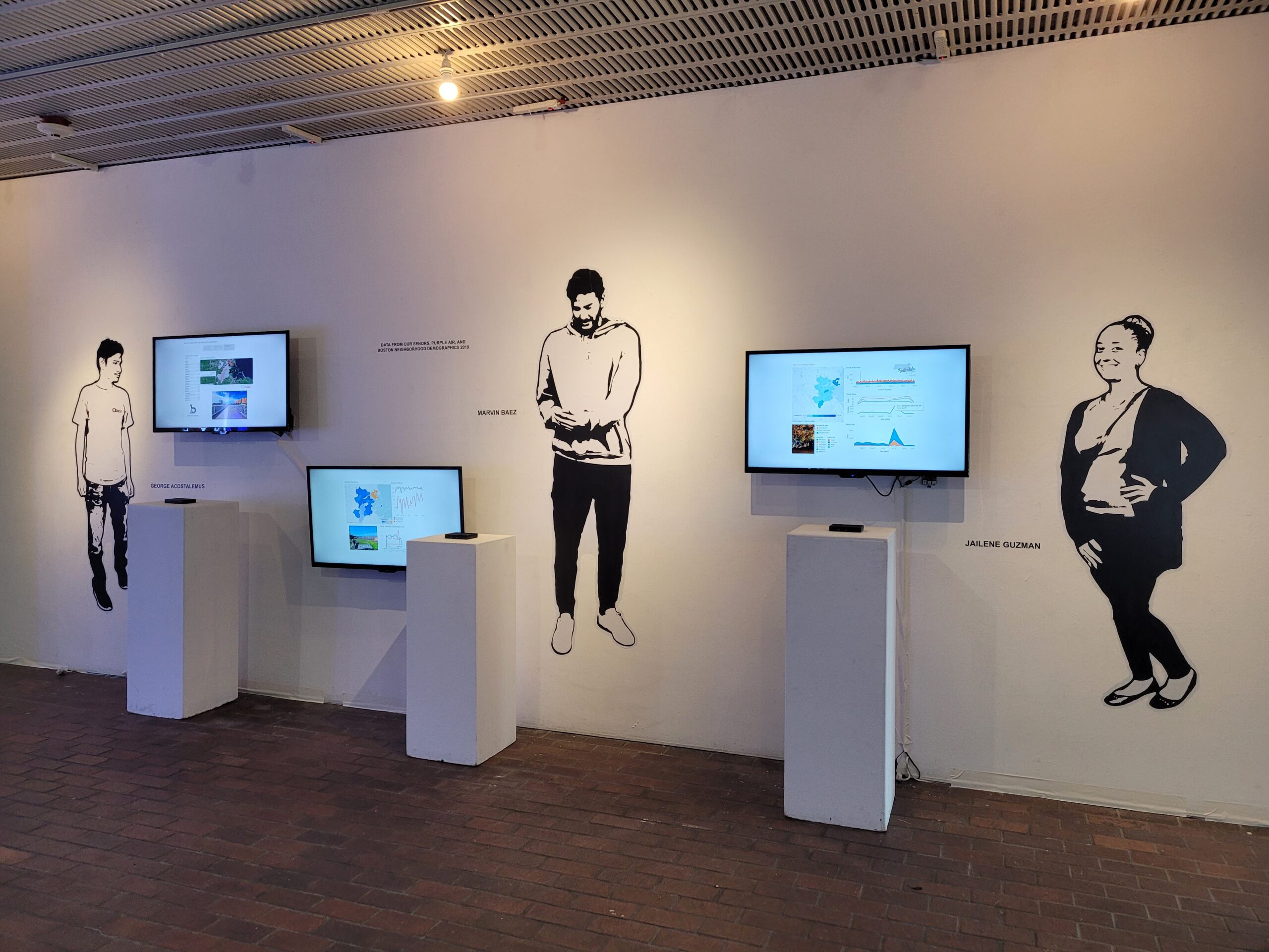 Data Para Todes installation at Boston Cyberarts Gallery